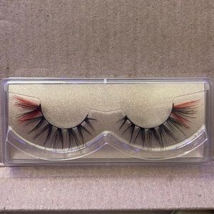 False eyelashes volume colored.